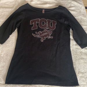 TCU Rhinestone T-Shirt